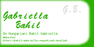 gabriella bahil business card